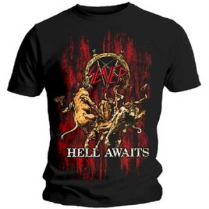 Slayer - Unisex T-Shirt: Hell Awaits (Medium) in the group OTHER / MK Test 6 at Bengans Skivbutik AB (4401243)