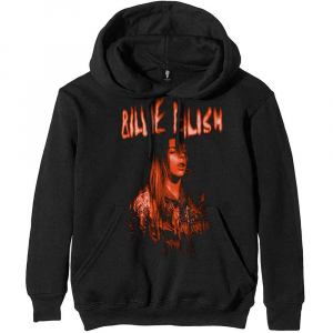 Billie Eilish - Unisex Pullover Hoodie: Spooky Logo in the group OTHER / MK Test 4 at Bengans Skivbutik AB (4414464r)