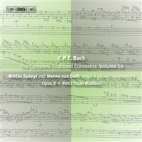 Cpe Bach - Keyboard Concertos Vol 16 in the group Externt_Lager /  at Bengans Skivbutik AB (518253)