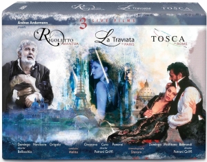 Plácido Domingo Orchestra Sinfonic - La Traviata Rigoletto Tosca (4 Dv in the group OTHER / Music-DVD & Bluray at Bengans Skivbutik AB (5503266)