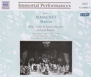 Massenet Jules - Massenet: Manon in the group OUR PICKS / Christmas gift tip CD at Bengans Skivbutik AB (5510026)