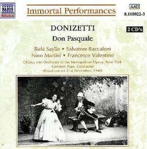 Donizetti Gaetano - Donizetti:Don Pasquale in the group CD / Klassiskt at Bengans Skivbutik AB (5510028)