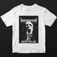 Wormwood - T/S Vomiting Astral Shit (S) White in the group MERCHANDISE / Accessoarer / Hårdrock at Bengans Skivbutik AB (5518814)