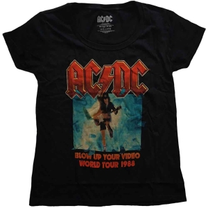 Ac/Dc - Blow Up Your Video Scoop Neck Lady Bl    in the group MERCH / Minsishops-merch / Ac/Dc at Bengans Skivbutik AB (5525382r)