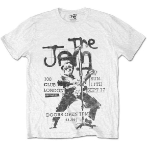 The Jam - 100 Club 77 Uni Wht T-Shirt in the group MERCHANDISE / T-shirt / Pop-Rock,Punk at Bengans Skivbutik AB (5532666r)