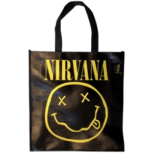 Nirvana - Yellow Smiley Bl Eco B in the group MERCHANDISE / Merch / Hårdrock at Bengans Skivbutik AB (5535706)