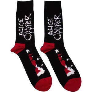 Alice Cooper - Face Uni Bl Socks (Eu 40-45) in the group MERCHANDISE / Merch / Hårdrock at Bengans Skivbutik AB (5536097)