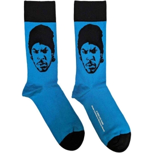 Ice Cube - Portrait Uni Blue Socks (Eu 40-45) in the group MERCHANDISE / Merch / Hip Hop-Rap at Bengans Skivbutik AB (5536123)