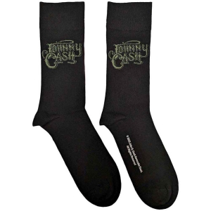 Johnny Cash - Text Logo Uni Bl Socks (Eu 40-45) in the group MERCHANDISE / Merch / Country at Bengans Skivbutik AB (5536132)