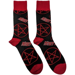 Motley Crue - Logos & Pentagrams Bl Socks (Eu 40-45) in the group MERCHANDISE / Merch / Hårdrock at Bengans Skivbutik AB (5536145)