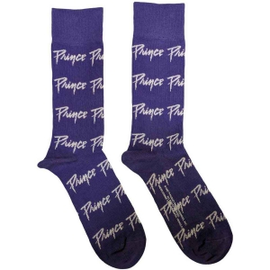 Prince - Logo Repeat Uni Purp Socks (Eu 40-45) in the group MERCHANDISE / Merch / RnB-Soul at Bengans Skivbutik AB (5536178)