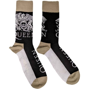 Queen - Crest & Logo Uni Bl Socks (Eu 40-45) in the group MERCHANDISE / Merch / Pop-Rock at Bengans Skivbutik AB (5536181)