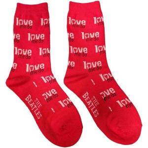 The Beatles - Love Me Do Lady Red Socks (Eu 37-41) in the group MERCHANDISE / Merch / Pop-Rock at Bengans Skivbutik AB (5536215)