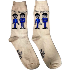 The Beatles - Cartoon Lady Cream Socks (Eu 37-41) in the group MERCHANDISE / Merch / Pop-Rock at Bengans Skivbutik AB (5536224)