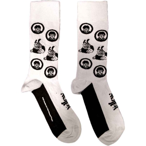 The Beatles - Band & Meanies  Wht Socks (Eu 40-45) in the group MERCHANDISE / Merch / Pop-Rock at Bengans Skivbutik AB (5536249)