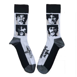 The Beatles - Sea Of..Faces Mono Wht Socks  (Eu 40-45 in the group MERCHANDISE / Merch / Pop-Rock at Bengans Skivbutik AB (5536251)