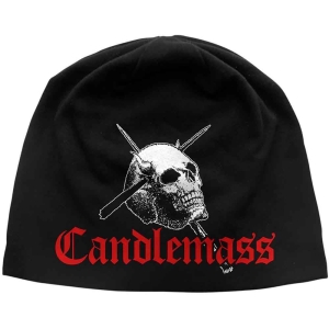 Candlemass - Skull & Logo Jd Print Beanie H in the group MERCHANDISE at Bengans Skivbutik AB (5536372)