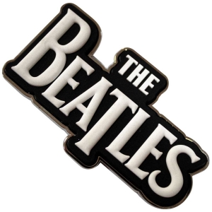 The Beatles - White Drop T Logo Magnet in the group MERCHANDISE / Merch / Pop-Rock at Bengans Skivbutik AB (5536724)