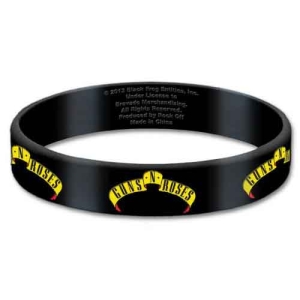 Guns N Roses - Logo Gum Wristband in the group MERCHANDISE / Merch / Hårdrock at Bengans Skivbutik AB (5536781)