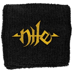 Nile - Gold Logo Embroidered Wristband Sweat in the group MERCHANDISE at Bengans Skivbutik AB (5536845)