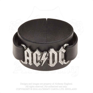 Ac/Dc - Logo Leather Wriststrap in the group MERCH / Minsishops-merch / Ac/Dc at Bengans Skivbutik AB (5536858)