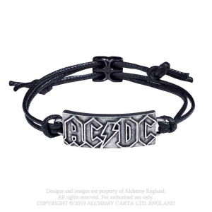 Ac/Dc - Lightning Logo Rope Bracelet in the group MERCH / Minsishops-merch / Ac/Dc at Bengans Skivbutik AB (5536859)