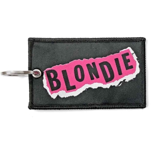 Blondie - Punk Logo Woven Patch Keychain in the group MERCHANDISE at Bengans Skivbutik AB (5536946)