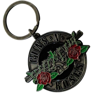 Guns N Roses - Silver Circle Logo Keychain in the group MERCHANDISE / Merch / Hårdrock at Bengans Skivbutik AB (5537034)