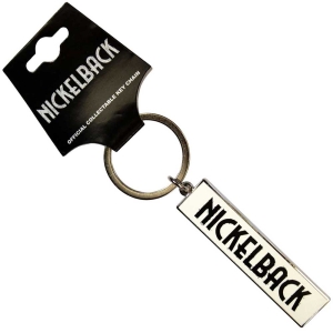 Nickelback - Black Logo White Keychain in the group OUR PICKS / New Merch / June at Bengans Skivbutik AB (5537069)