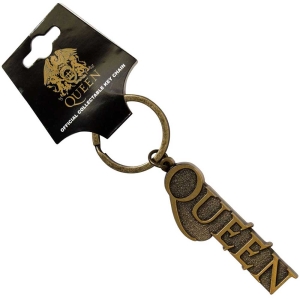 Queen - Gold Logo Keychain in the group OUR PICKS / New Merch / June at Bengans Skivbutik AB (5537086)