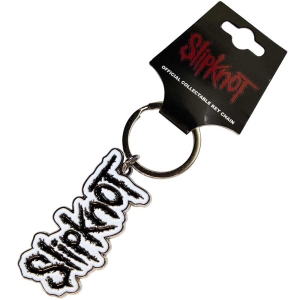 Slipknot - Black Logo White Border Keychain in the group OUR PICKS / New Merch / June at Bengans Skivbutik AB (5537097)