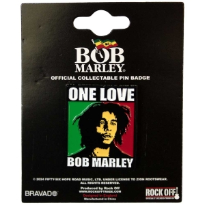 Bob Marley - One Love Pin Badge  in the group OUR PICKS / New Merch / June at Bengans Skivbutik AB (5537281)