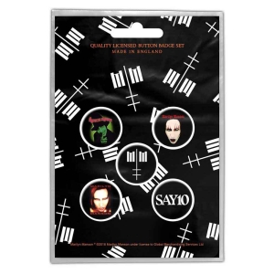 Marilyn Manson - Cross Logo Retail Packed Button Badge in the group MERCHANDISE at Bengans Skivbutik AB (5537469)