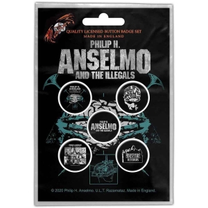 Phil Anselmo & The Illegals - Brain Button Badge Pack in the group MERCHANDISE at Bengans Skivbutik AB (5537474)