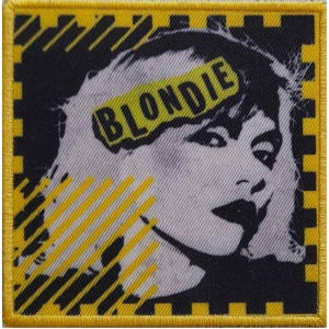 Blondie - Punk Logo Mono Printed Patch in the group MERCHANDISE at Bengans Skivbutik AB (5537768)