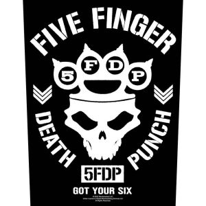 Five Finger Death Punch - Got Your Six Back Patch in the group MERCHANDISE at Bengans Skivbutik AB (5537865)