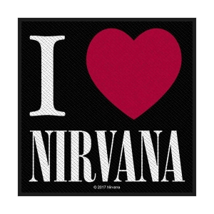 Nirvana - I Love Nirvana Standard Patch in the group MERCHANDISE at Bengans Skivbutik AB (5538232)