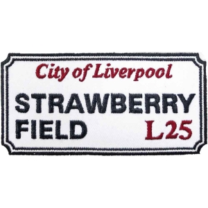 Rock Off - Strawberry Field Liverpool Sign Woven Pa in the group OTHER / MK Test 7 at Bengans Skivbutik AB (5538348)