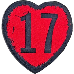 Sex Pistols - 17 Heart Woven Patch in the group MERCHANDISE at Bengans Skivbutik AB (5538402)