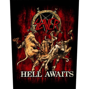 Slayer - Hell Awaits Back Patch in the group MERCHANDISE at Bengans Skivbutik AB (5538424)