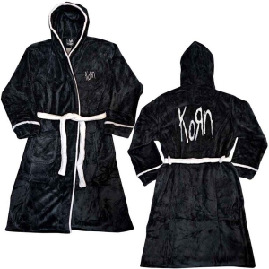 Korn - Logo Uni Bl Bath Robe:  in the group MERCHANDISE / Merch / Hårdrock at Bengans Skivbutik AB (5540799r)