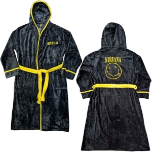 Nirvana - Yellow Smiley Uni Bl Bath Robe:  in the group MERCHANDISE / Merch / Hårdrock at Bengans Skivbutik AB (5540803r)