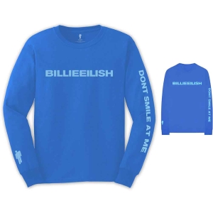 Billie Eilish - Smile Uni Blue L/S:2Xl in the group MERCHANDISE / Hoodies / Pop-Rock at Bengans Skivbutik AB (5540981)