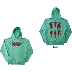 Billie Eilish - Silhouettes Uni Green Hood:  S in the group MERCHANDISE / Hoodies / Pop-Rock at Bengans Skivbutik AB (5541013r)