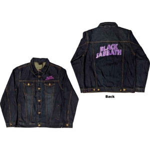 Black Sabbath - Wavy Logo Uni Denim Jacket:  in the group MERCHANDISE / Merch / Hårdrock at Bengans Skivbutik AB (5541236r)