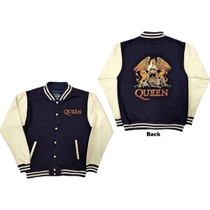 Queen - White Crest Uni Navy/Wht Vj:  in the group MERCHANDISE / Merch / Pop-Rock at Bengans Skivbutik AB (5541253r)