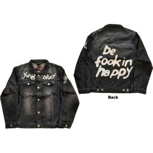 Yungblud - Be Fooking Happy Uni Bl Denim Jacket:  in the group MERCHANDISE / Merch / Pop-Rock at Bengans Skivbutik AB (5541269r)