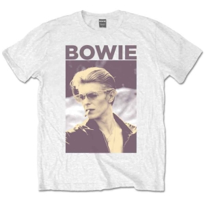 David Bowie - Smoking Uni Wht T-Shirt in the group MERCHANDISE / T-shirt / Pop-Rock at Bengans Skivbutik AB (5541393r)