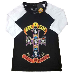 Guns N Roses - Appetite For Destruction Lady Bl/Wht Rag in the group MERCHANDISE / T-shirt / Hårdrock at Bengans Skivbutik AB (5542212r)