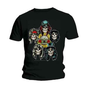 Guns N Roses - Vtge Heads Uni Bl    S in the group MERCHANDISE / T-shirt / Hårdrock at Bengans Skivbutik AB (5542226r)